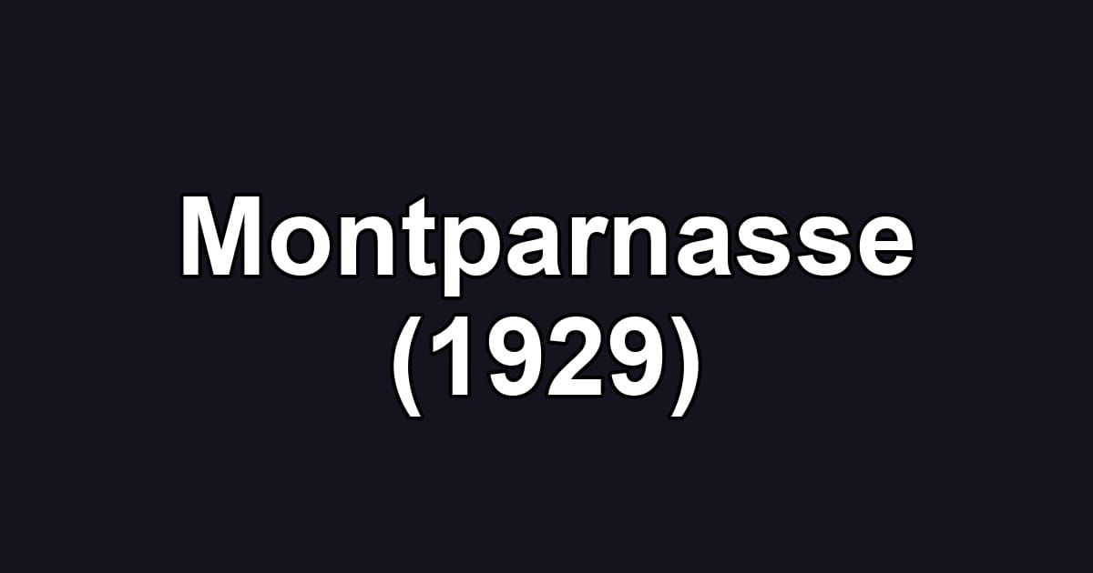 Montparnasse (1929)