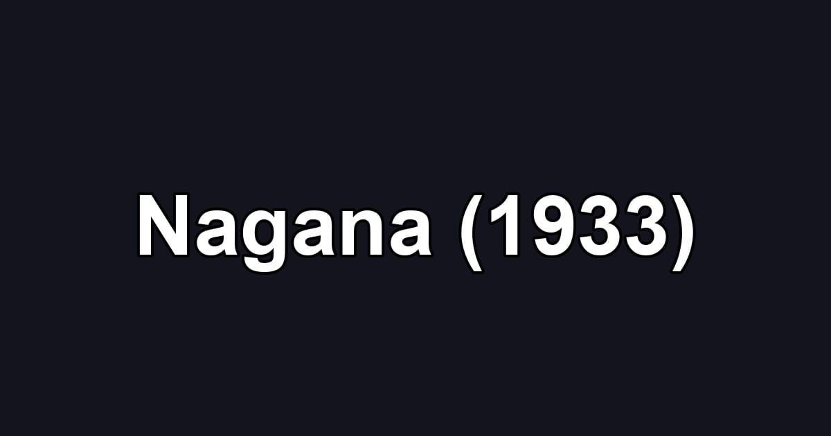 Nagana (1933)