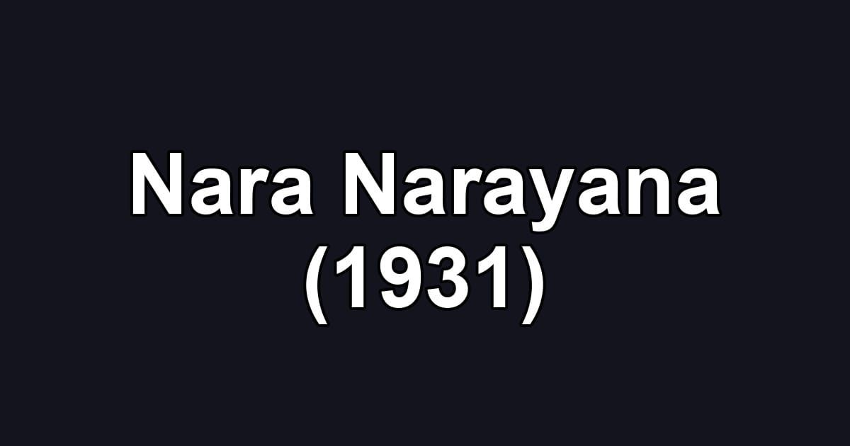 Nara Narayana (1931)