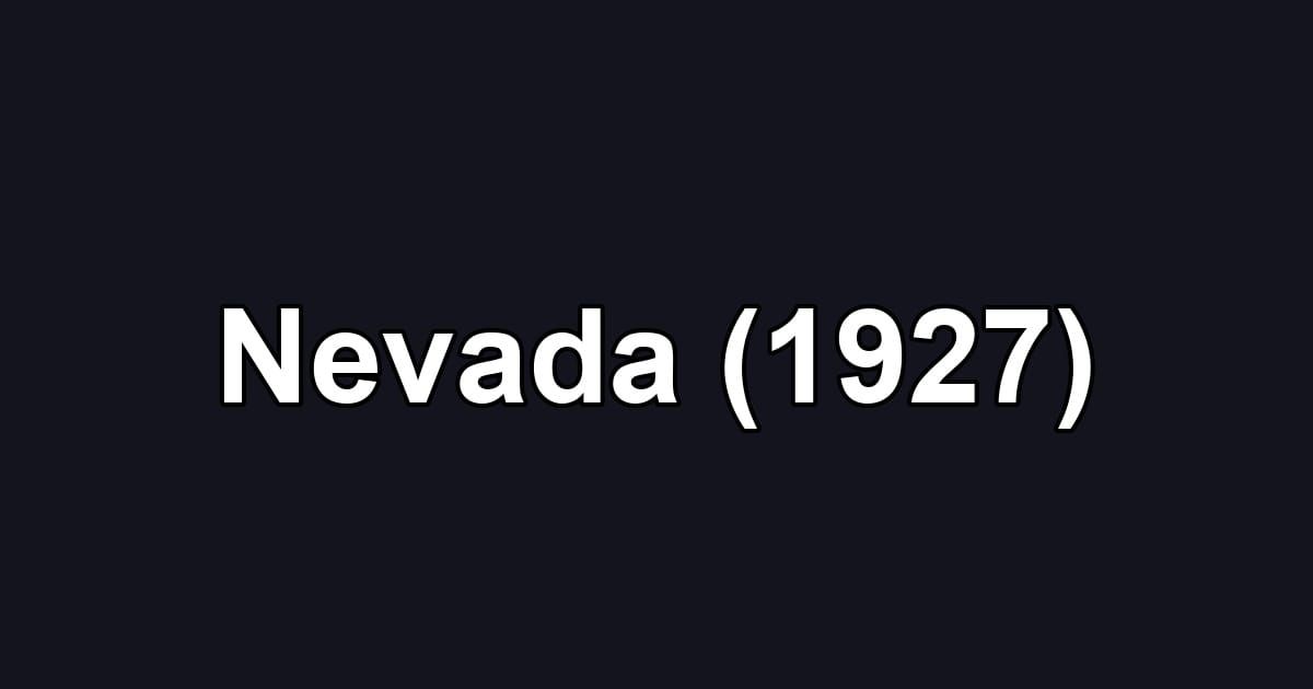 Nevada (1927)