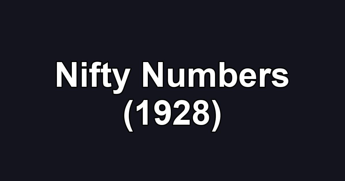 Nifty Numbers (1928)