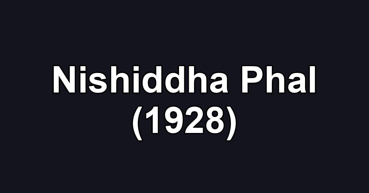 Nishiddha Phal (1928)