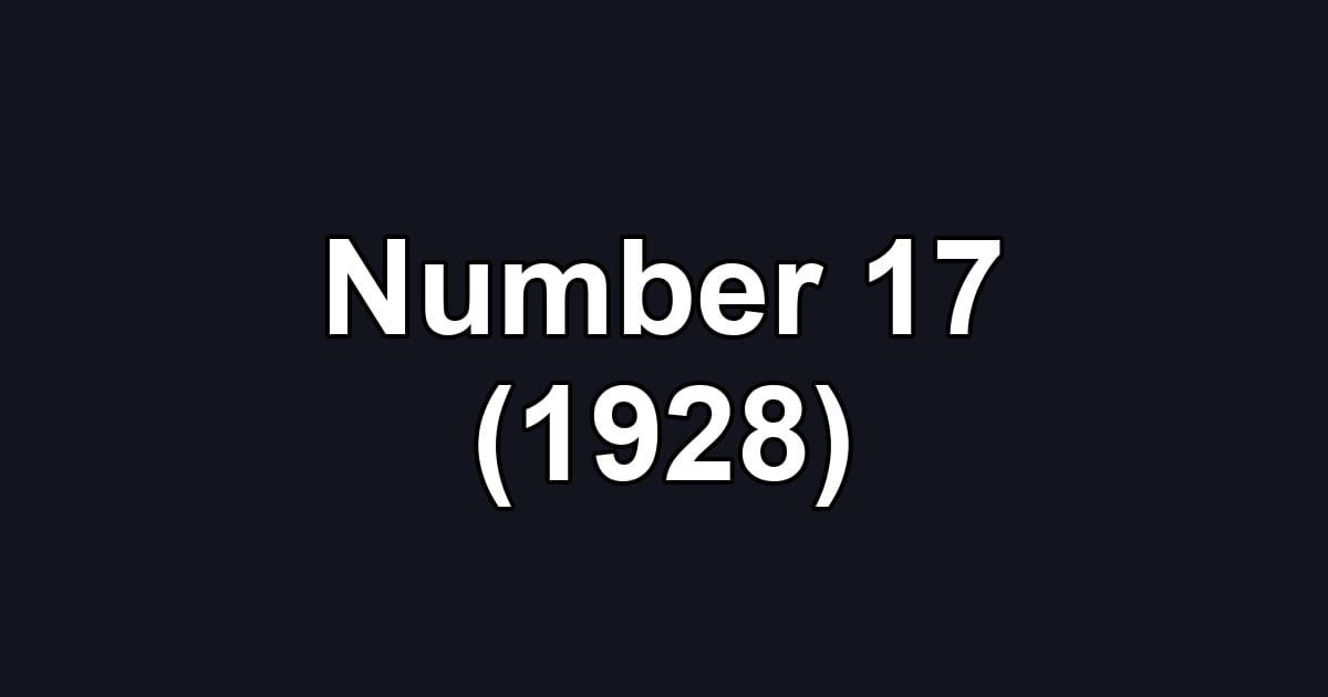 Number 17 (1928)