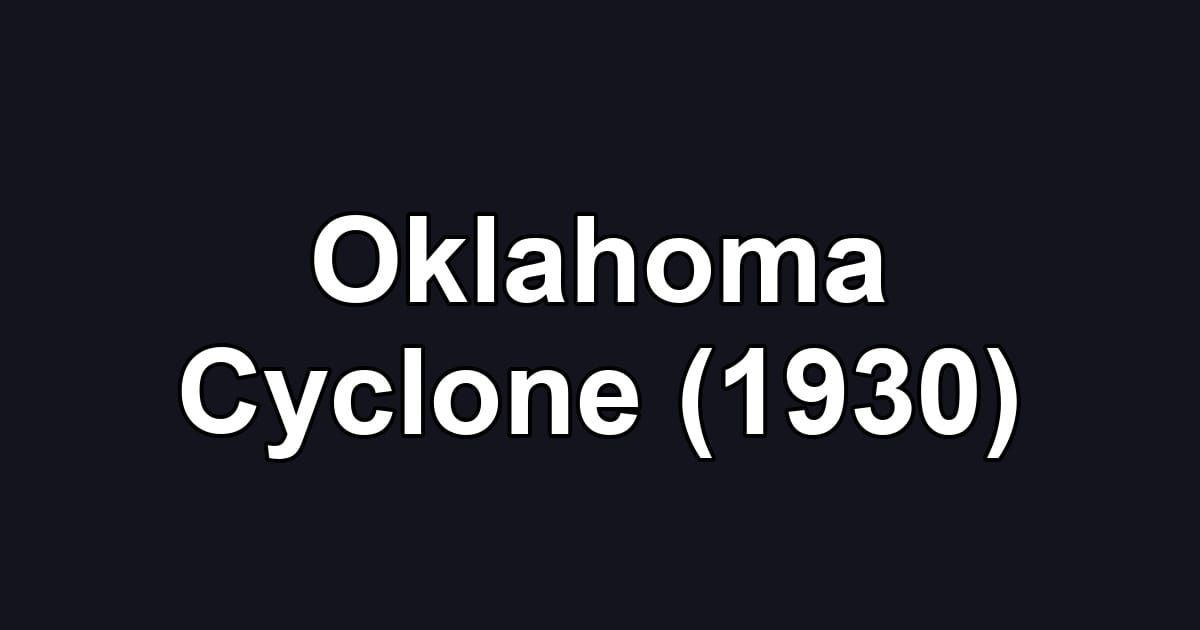 Oklahoma Cyclone (1930)