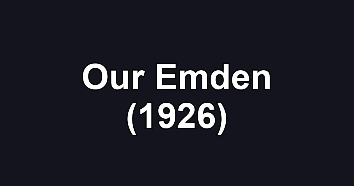 Our Emden (1926)