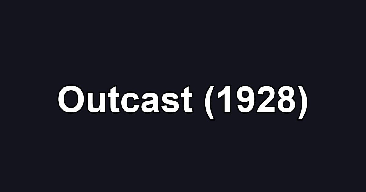Outcast (1928)