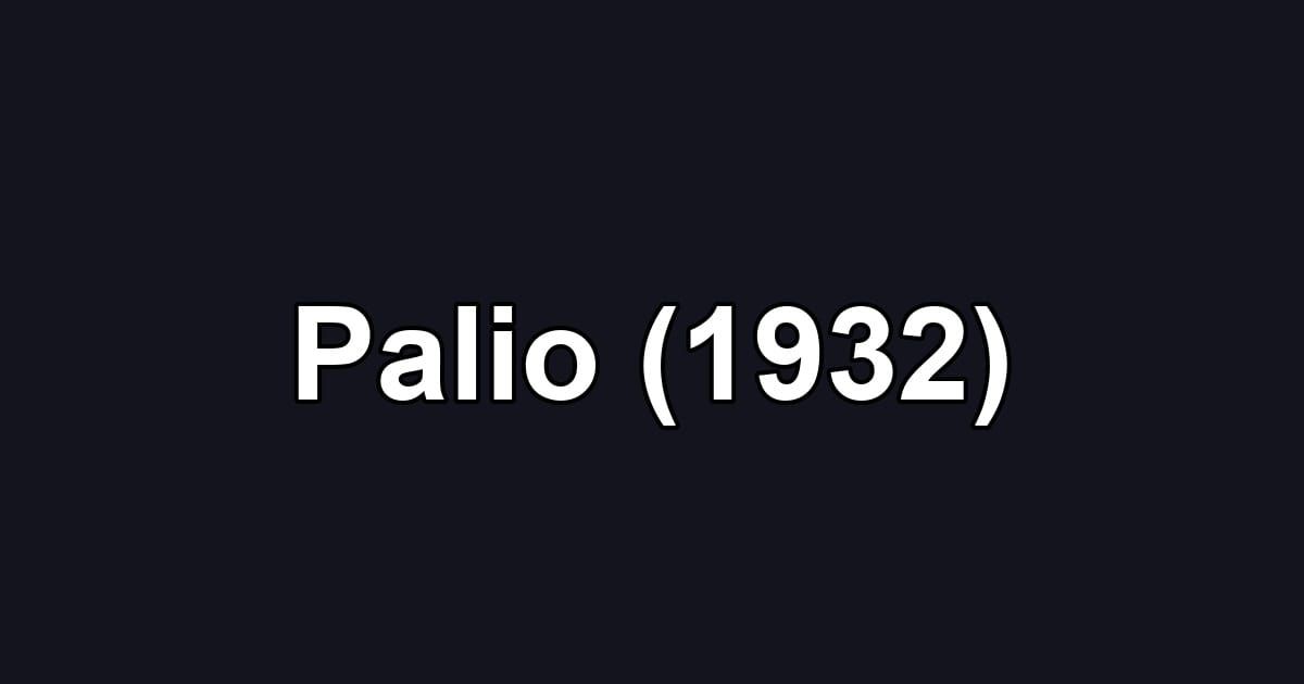 Palio (1932)