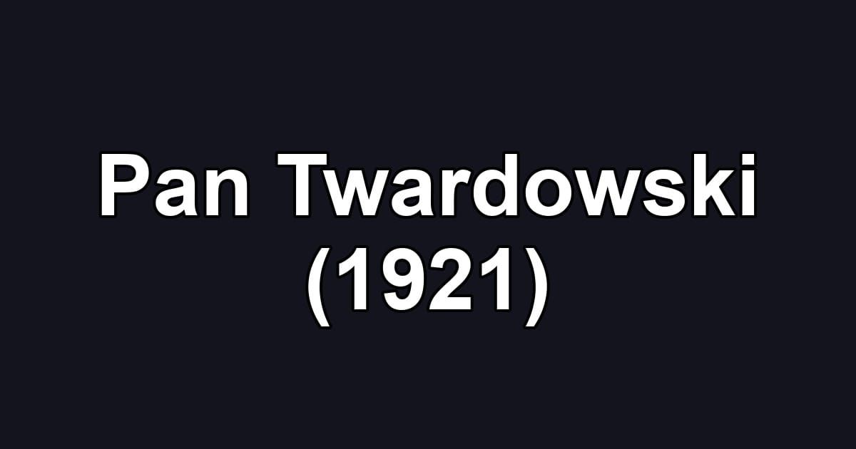 Pan Twardowski (1921)