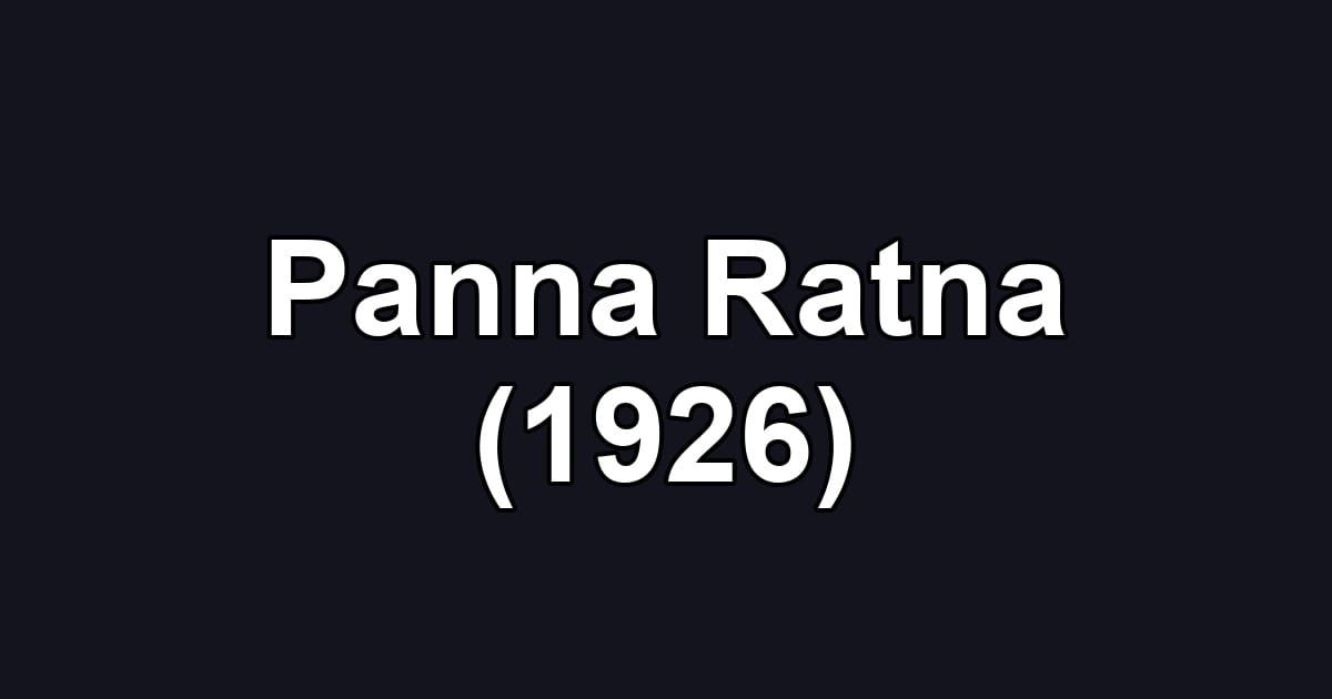 Panna Ratna (1926)