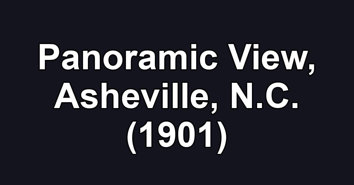 Panoramic View, Asheville, N.C. (1901)