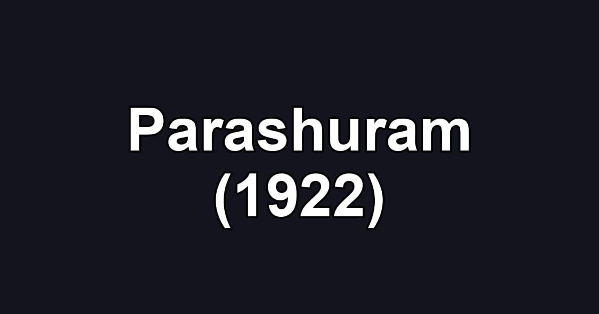 Parashuram (1922)