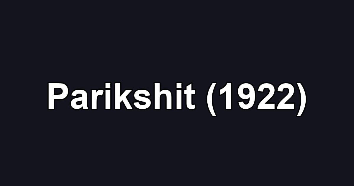 Parikshit (1922)