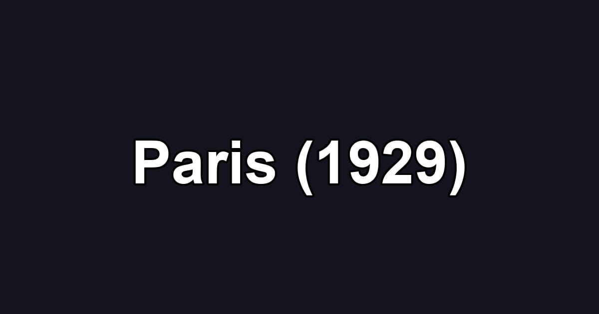Paris (1929)