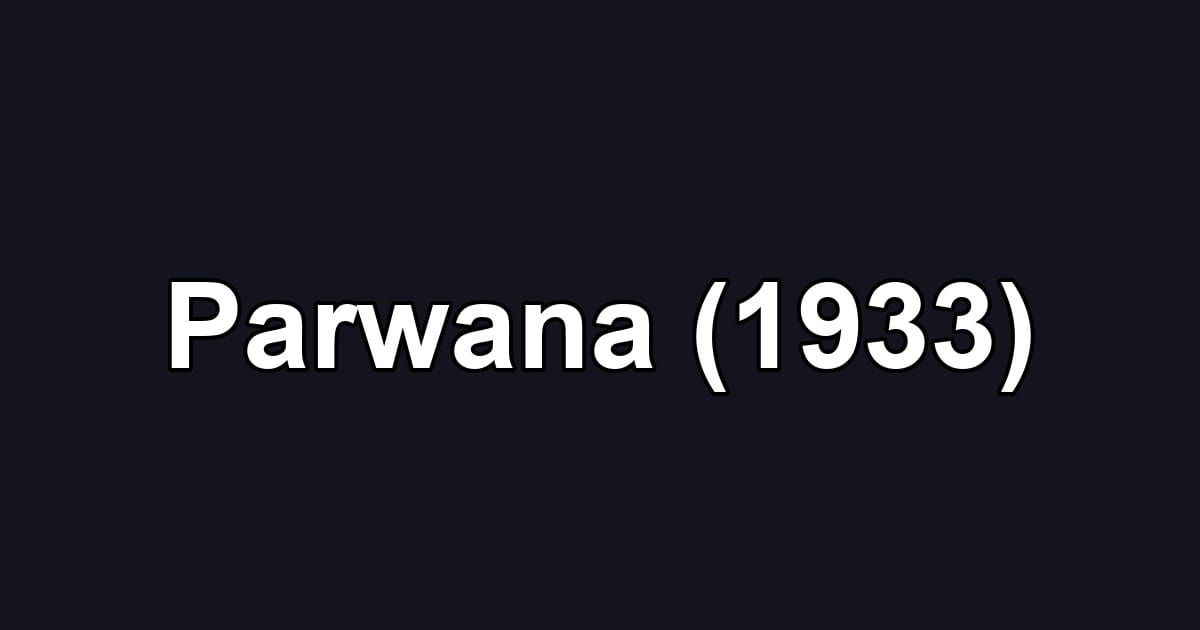 Parwana (1933)