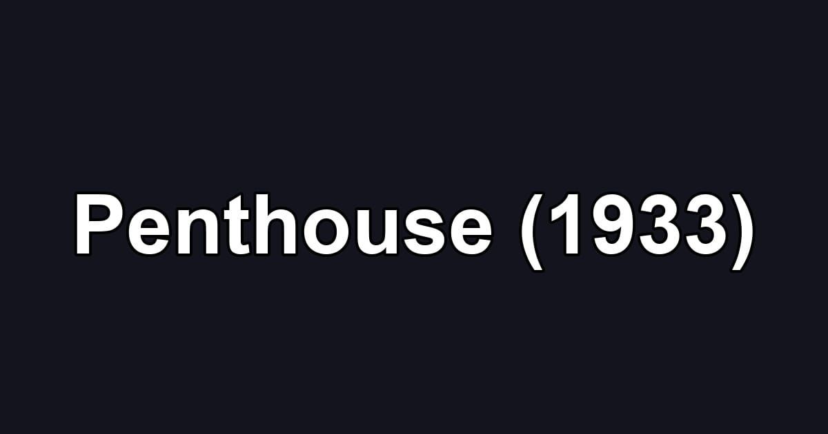 Penthouse (1933)