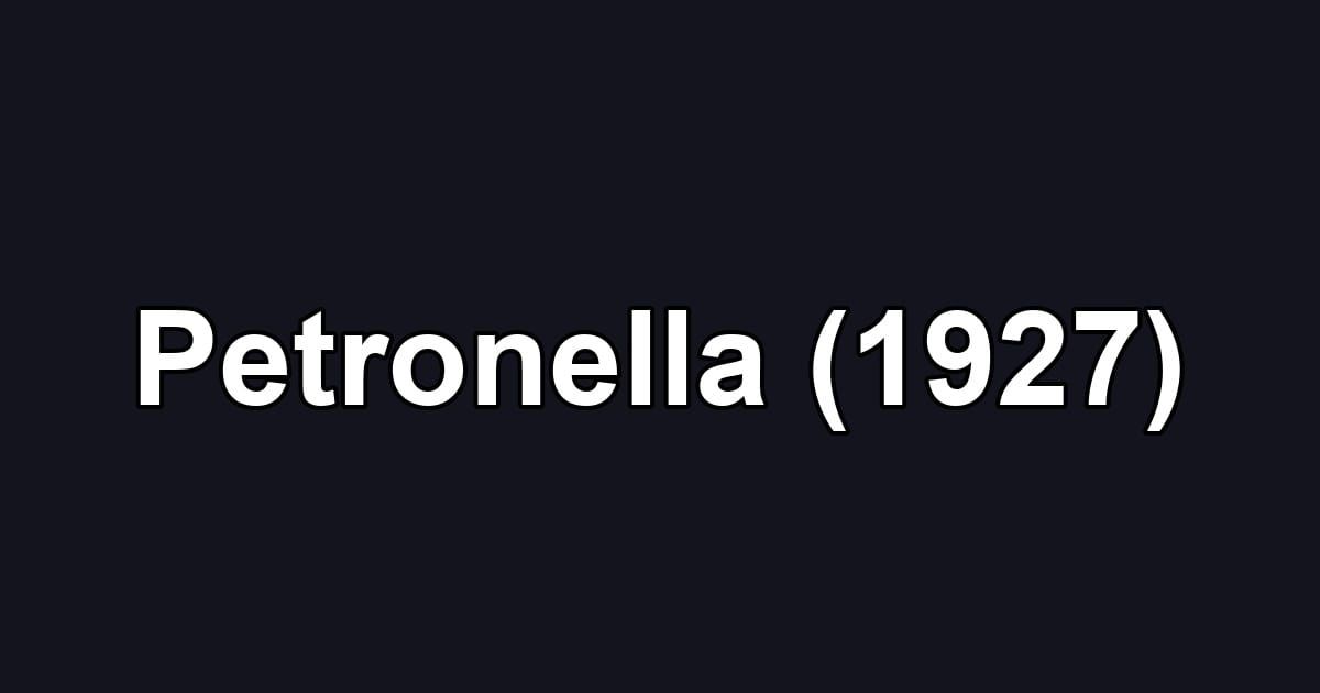 Petronella (1927)