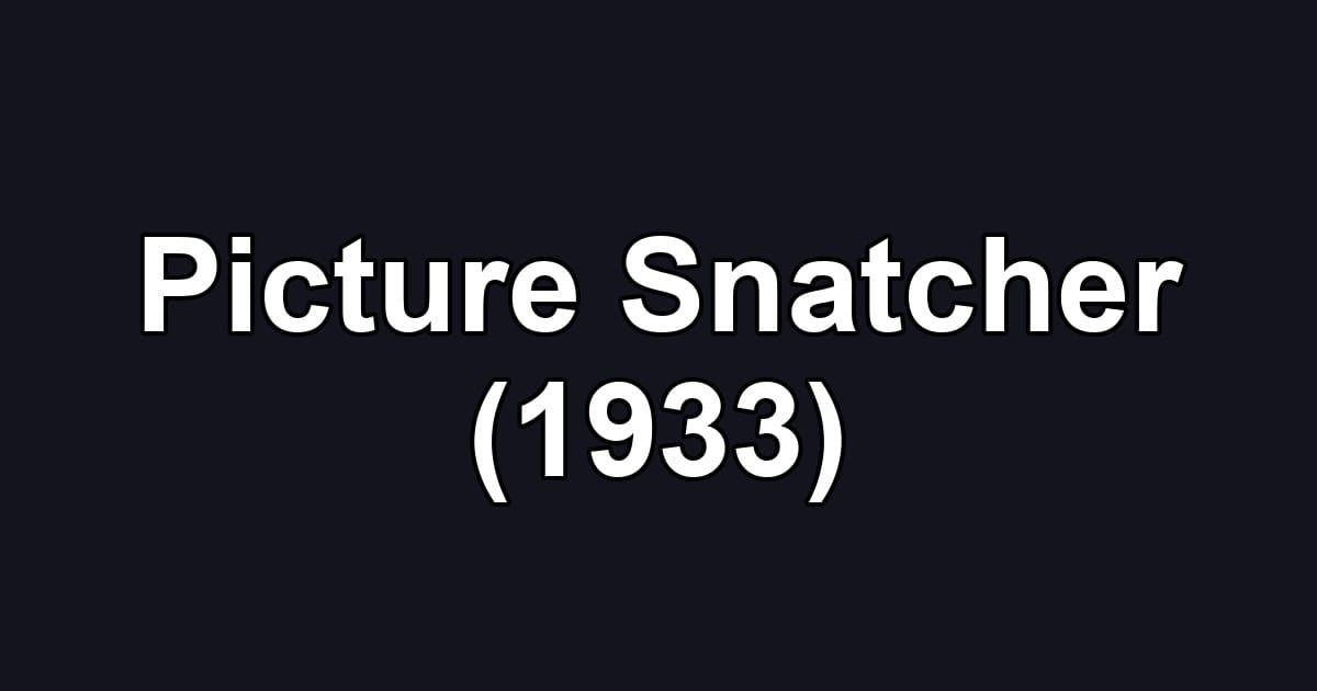 Picture Snatcher (1933)
