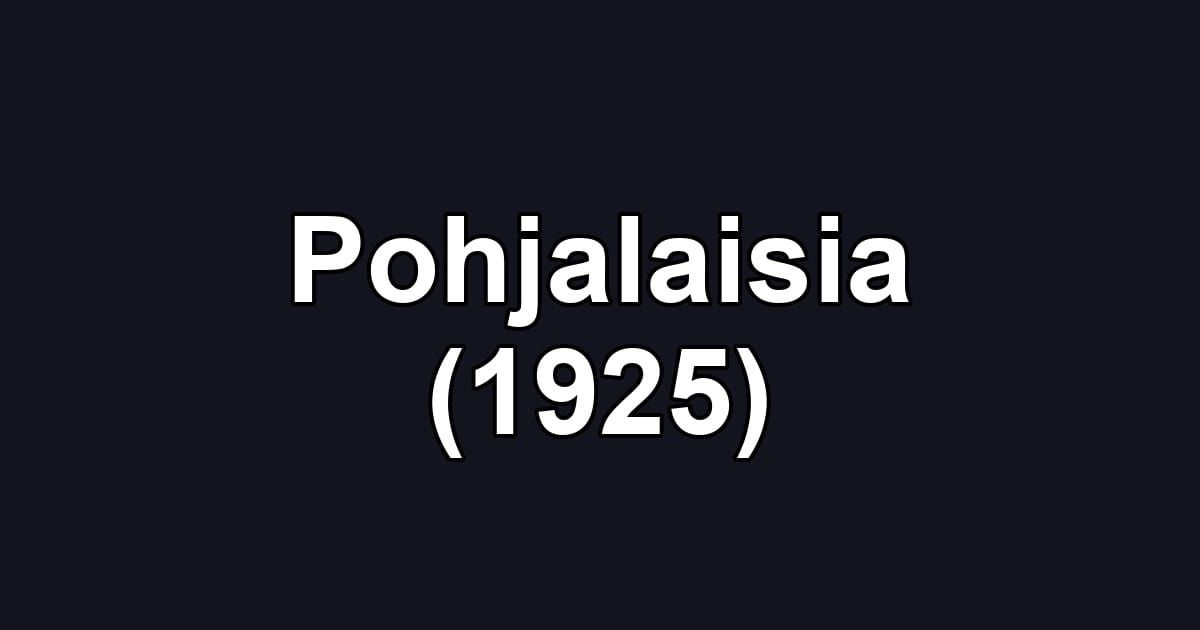 Pohjalaisia (1925)