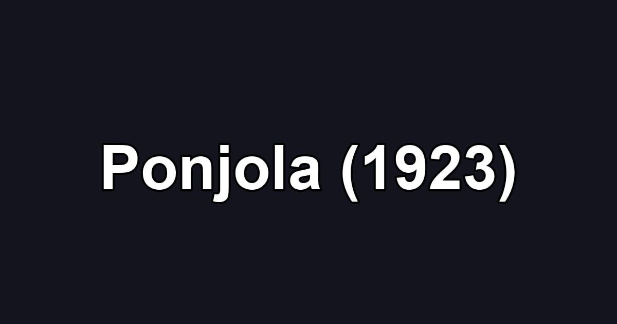 Ponjola (1923)