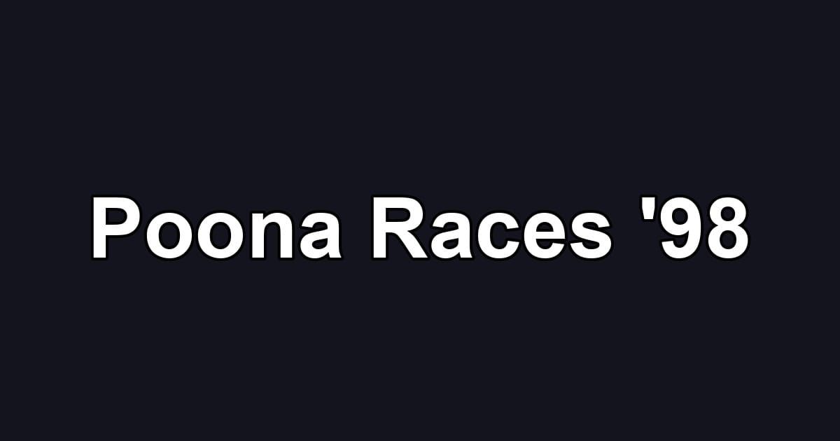 Poona Races '98