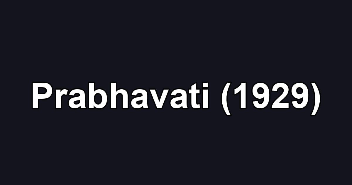 Prabhavati (1929)