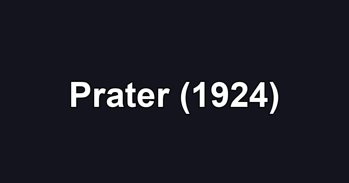 Prater (1924)