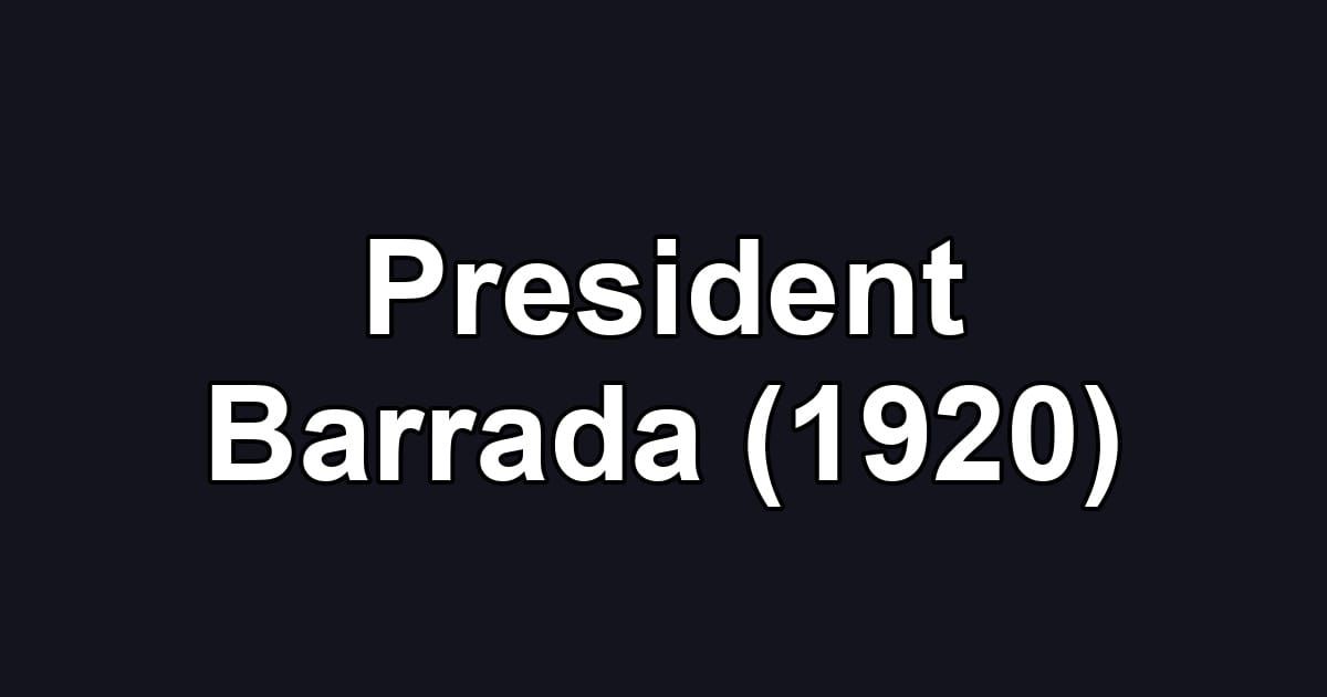 President Barrada (1920)