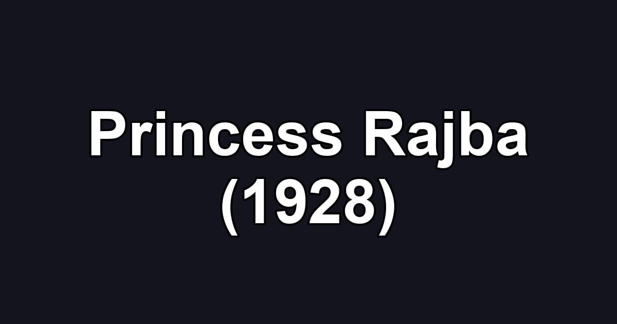 Princess Rajba (1928)