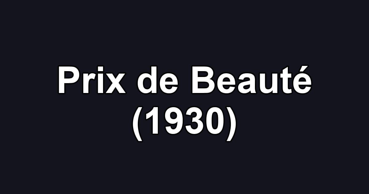 Prix de Beauté (1930)