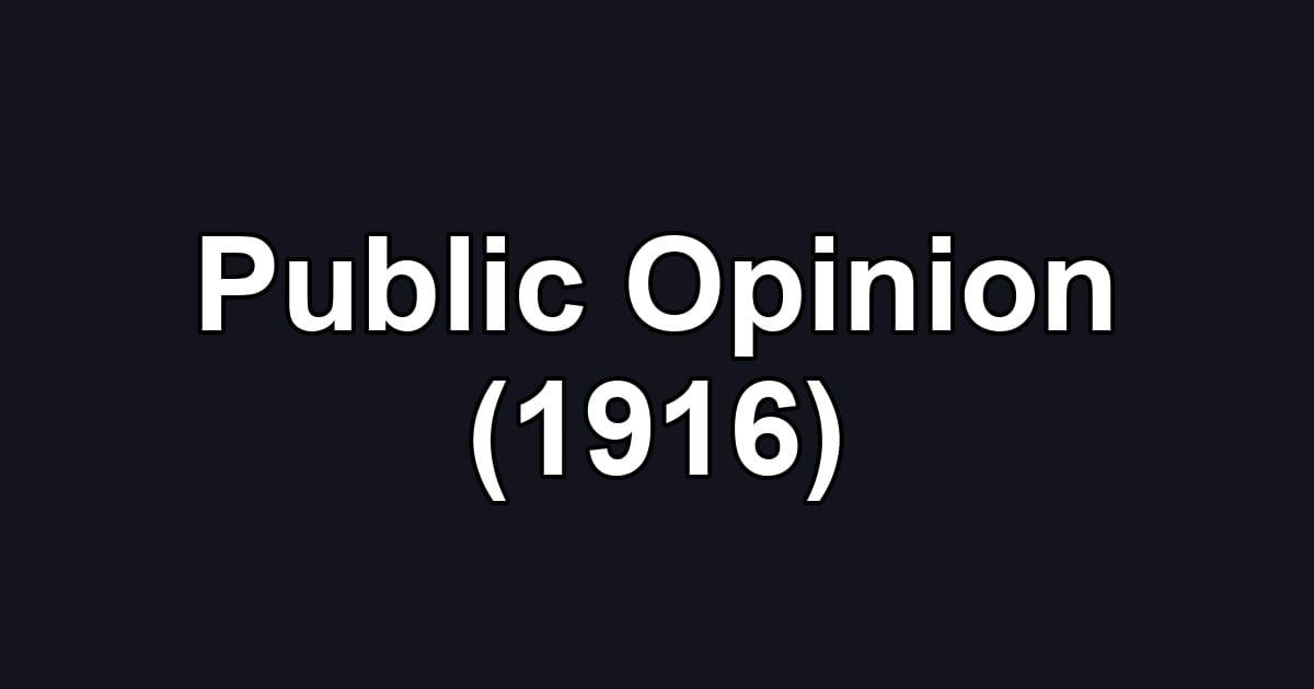 Public Opinion (1916)