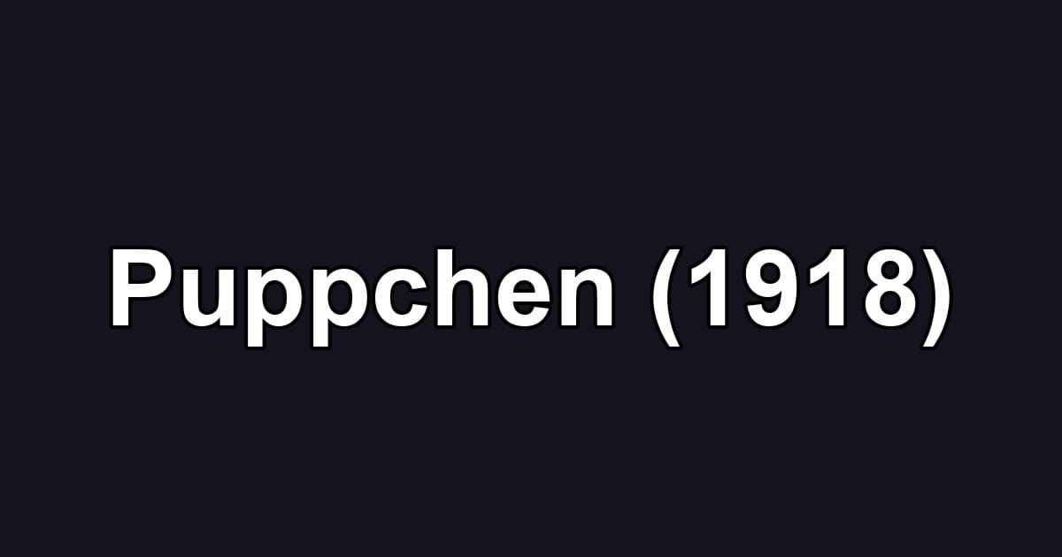 Puppchen (1918)