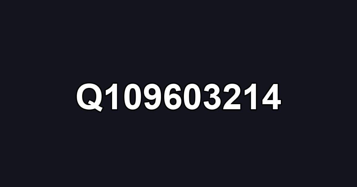 Q109603214