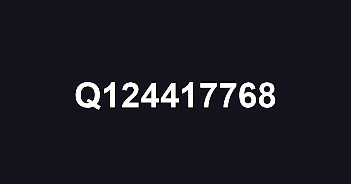 Q124417768