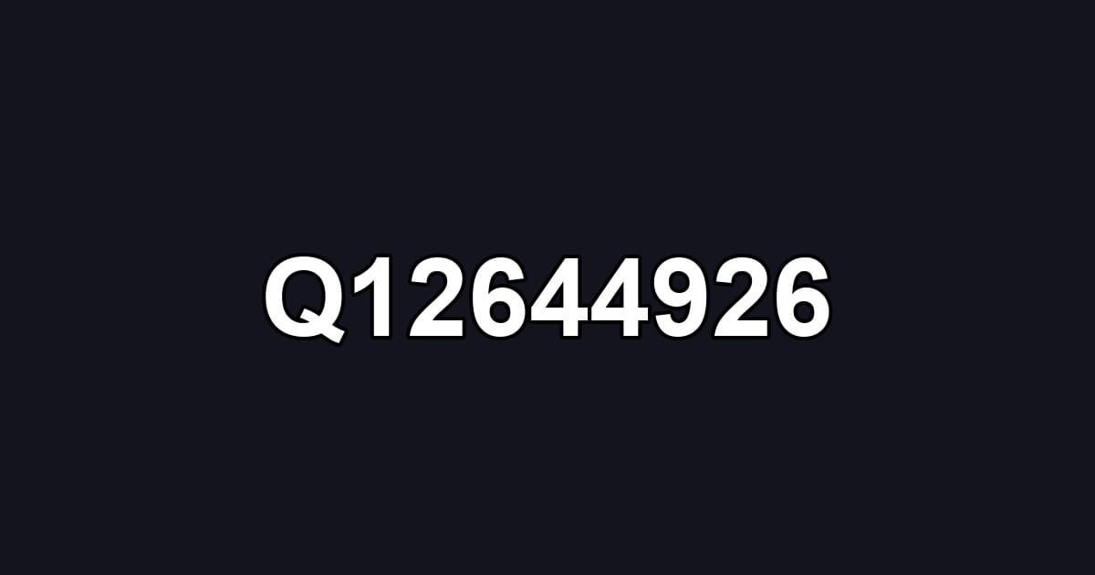 Q12644926
