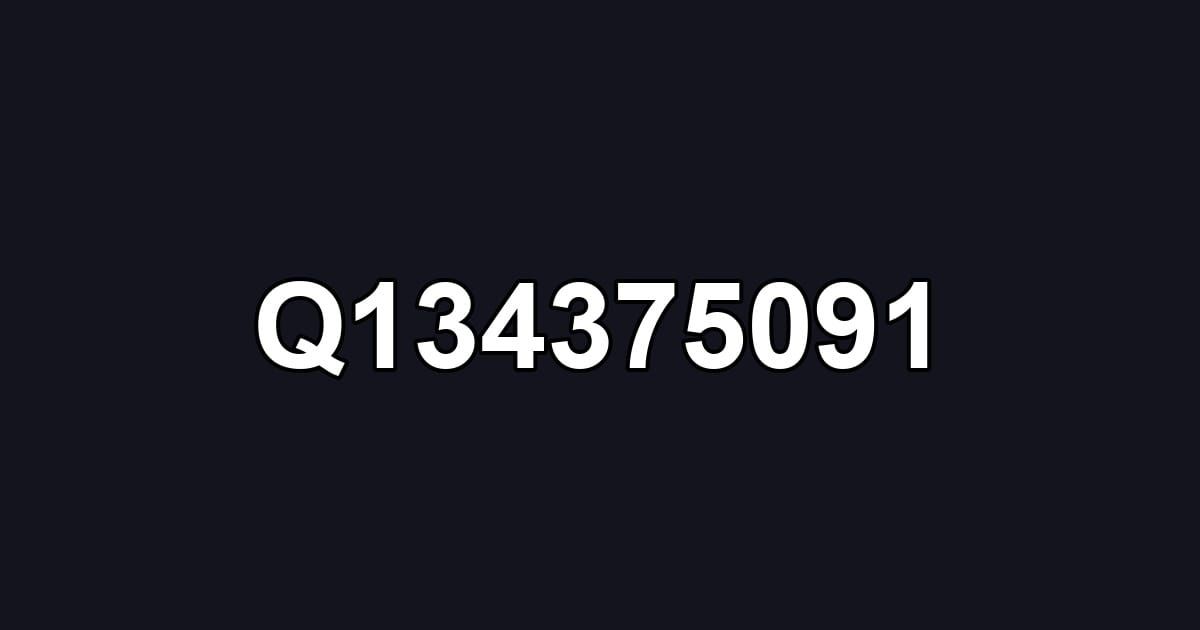 Q134375091