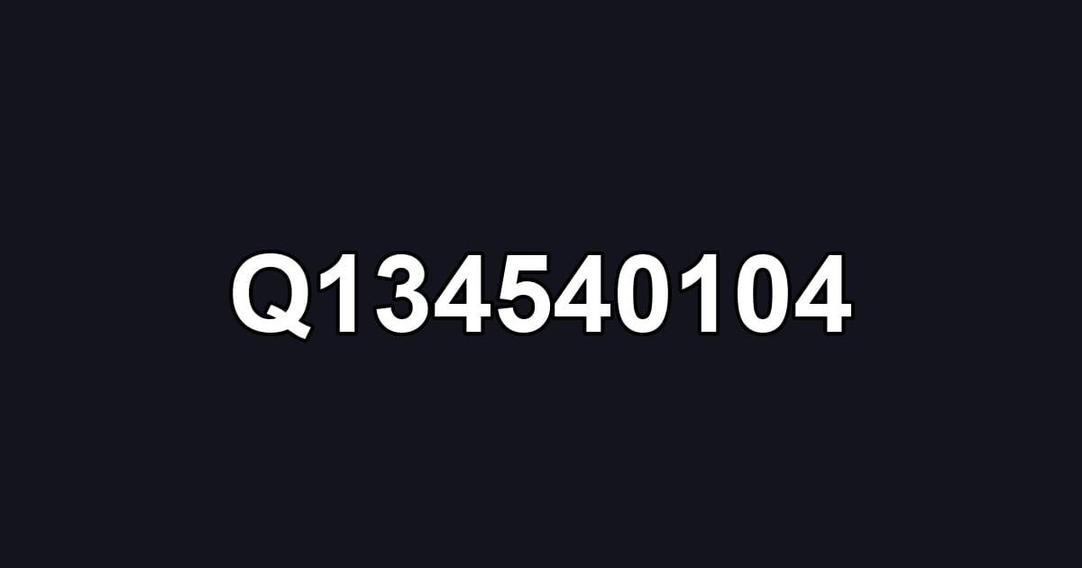Q134540104