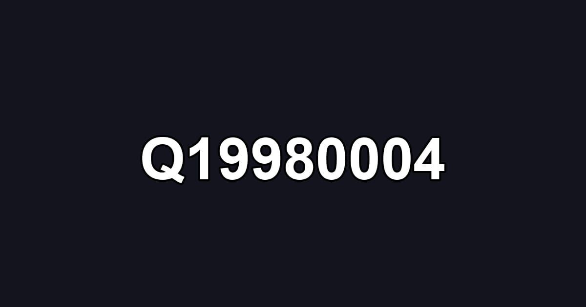 Q19980004