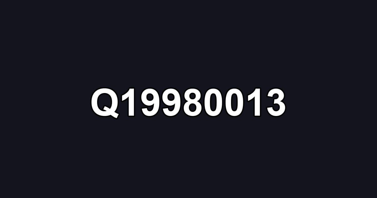 Q19980013