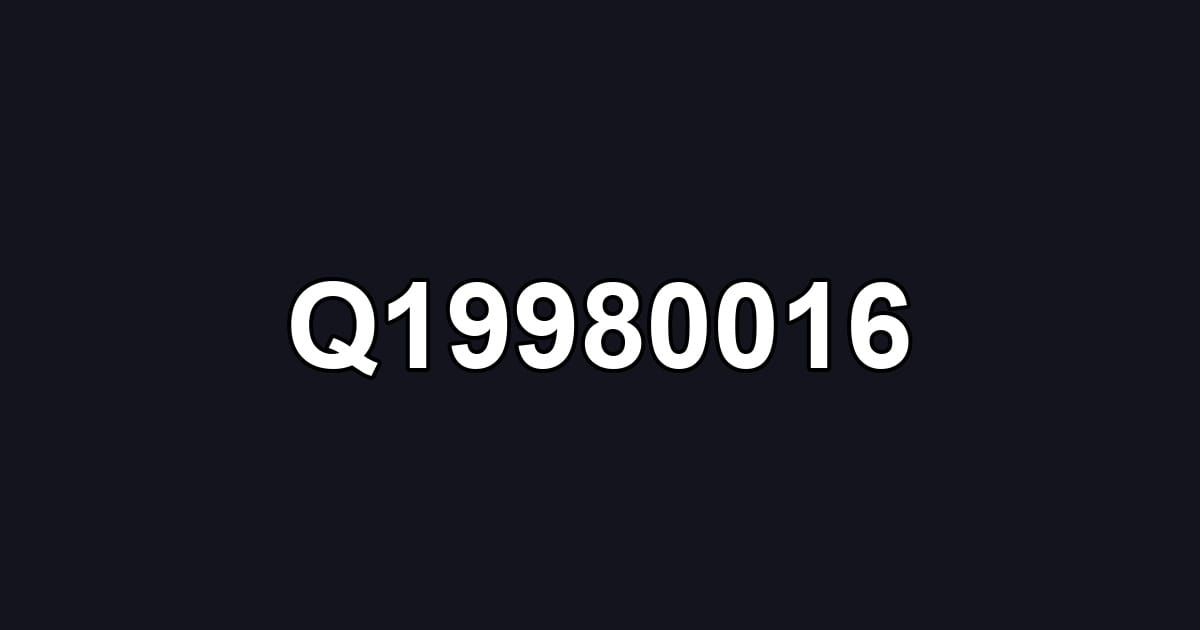 Q19980016