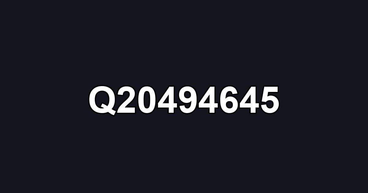 Q20494645