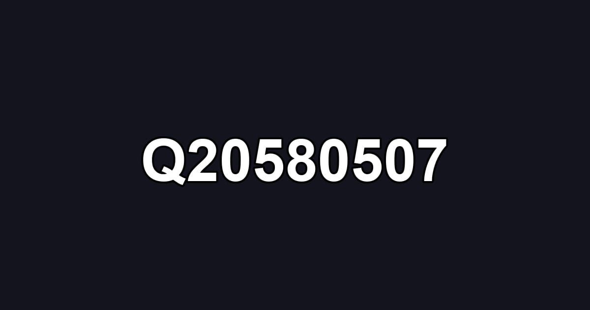 Q20580507