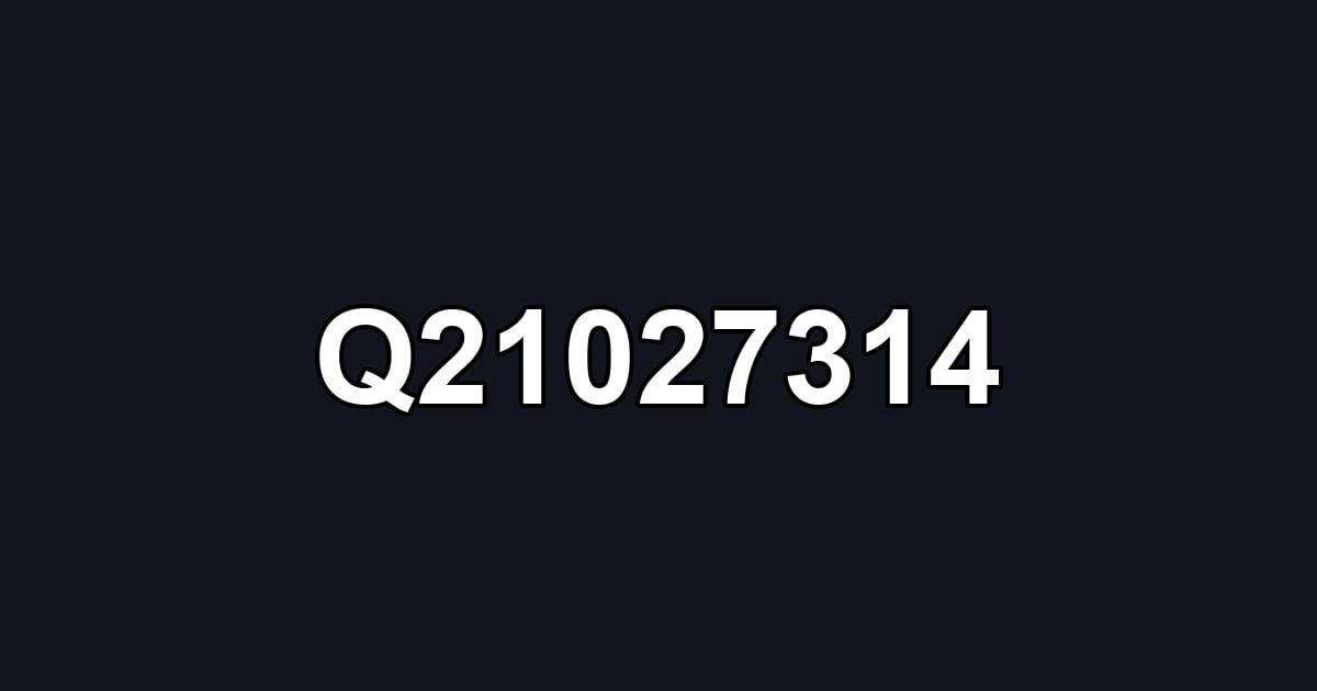 Q21027314