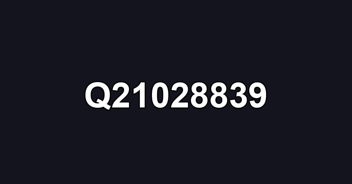Q21028839