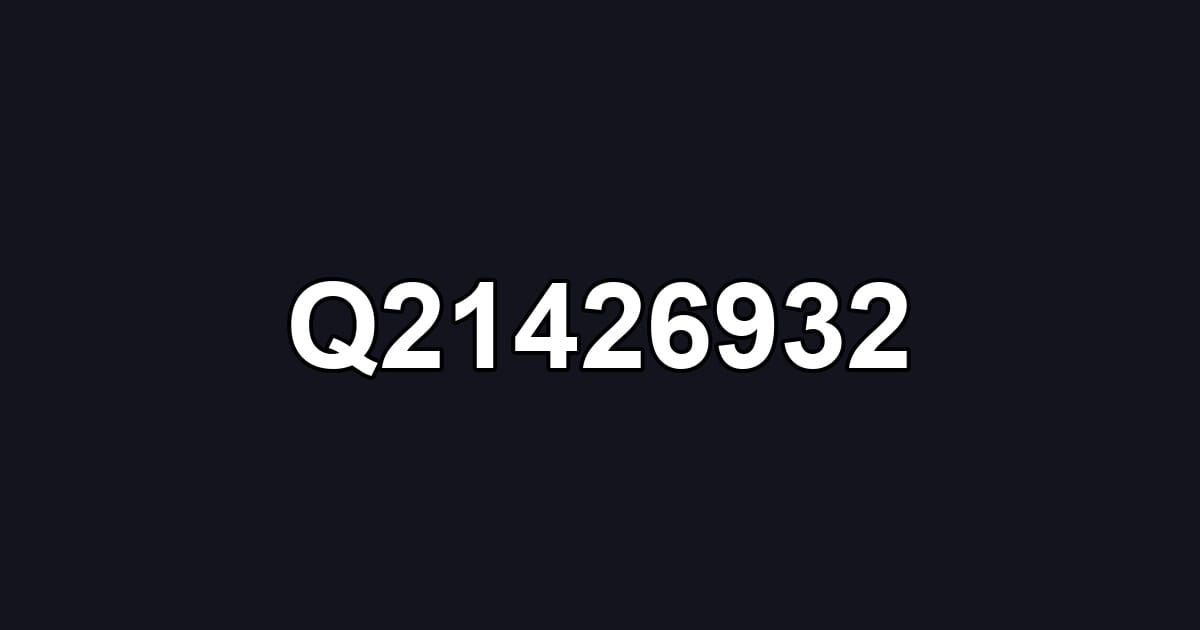Q21426932
