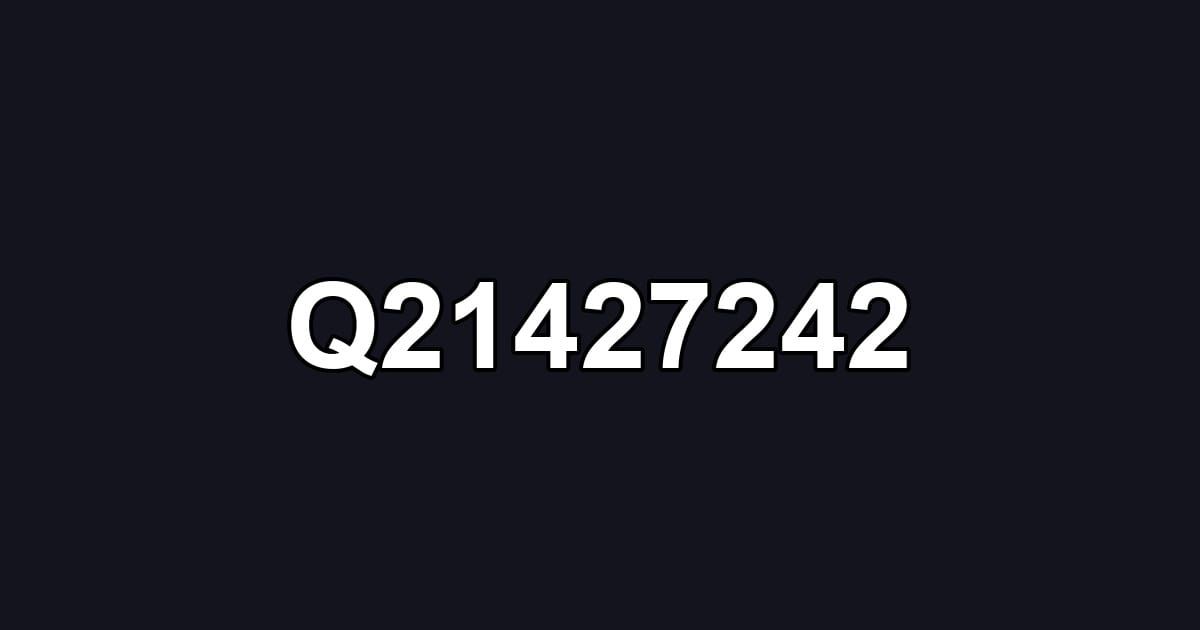 Q21427242