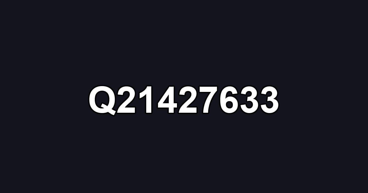 Q21427633
