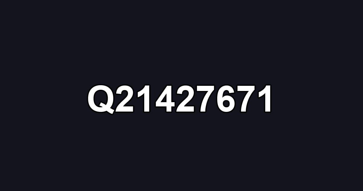 Q21427671