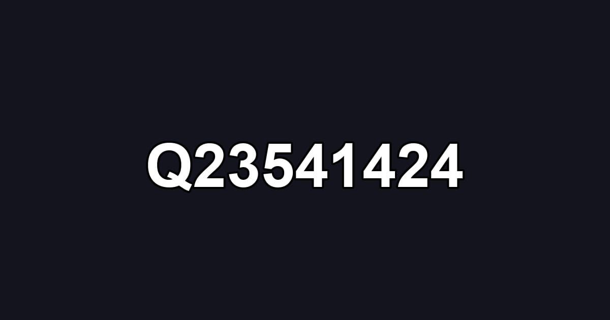 Q23541424