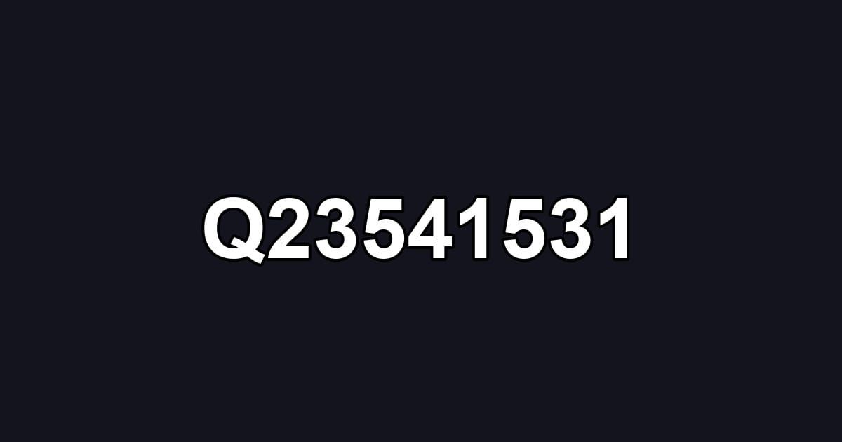 Q23541531