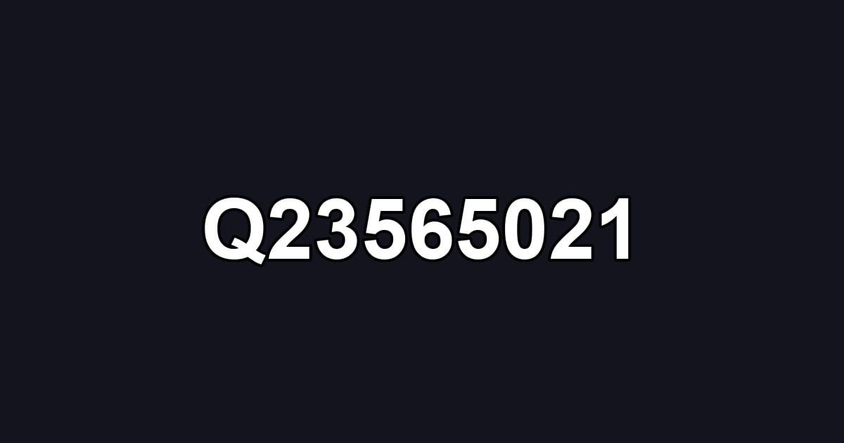 Q23565021